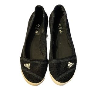 Black and white Adidas Water shoes